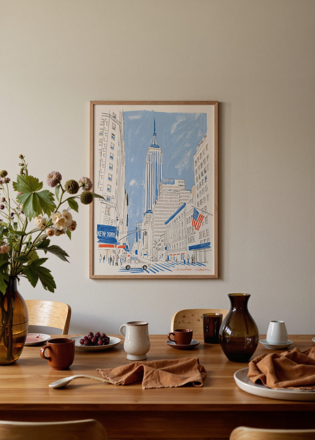 Cadone Rissian Empire State Building Poster poster baskı mockup 2