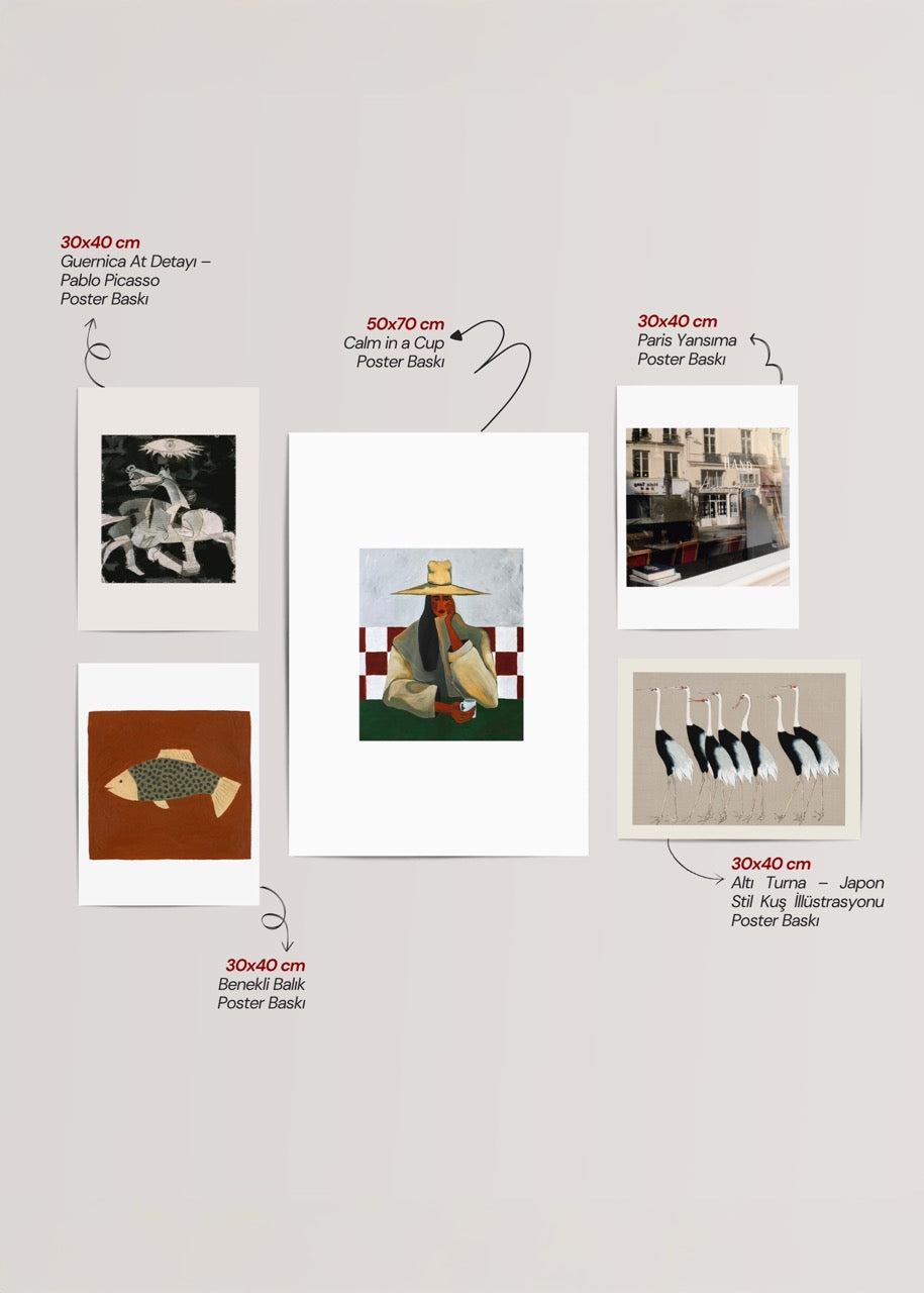 Calm &amp; Culture 5’li Galeri Duvarı Poster Seti