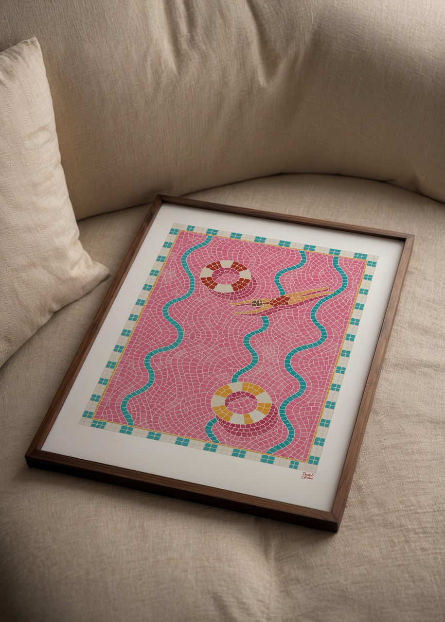 Candy Pool Poster Baskı