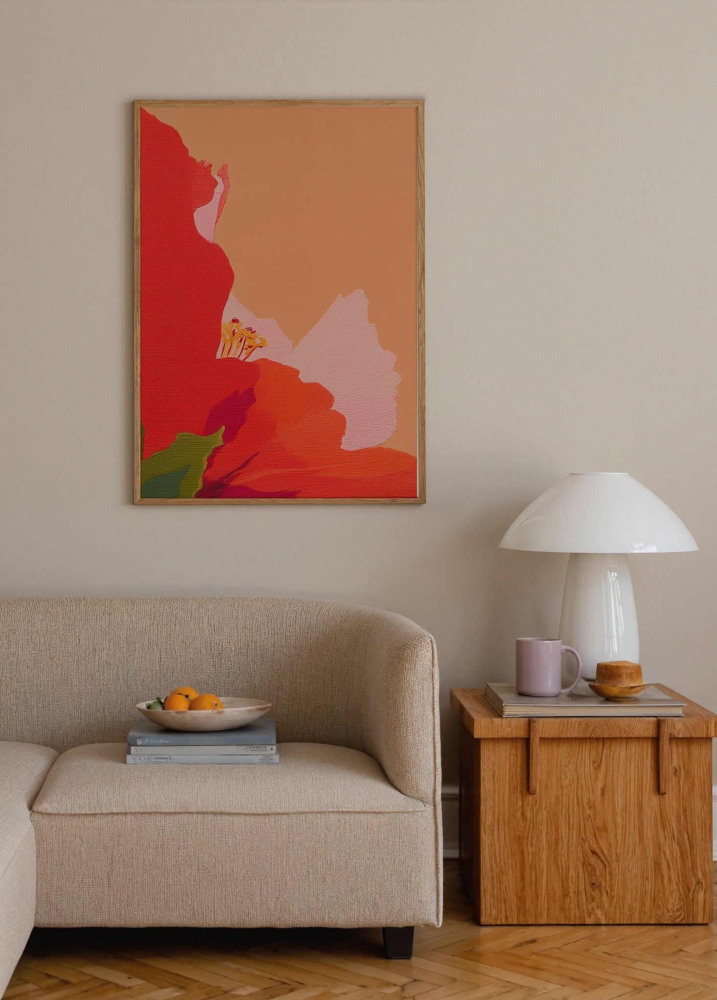 Çiçeklerin Dansı poster baskı mockup 2