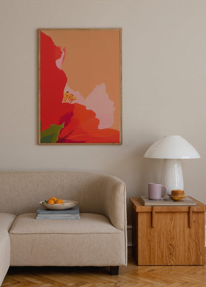 Çiçeklerin Dansı poster baskı mockup 2
