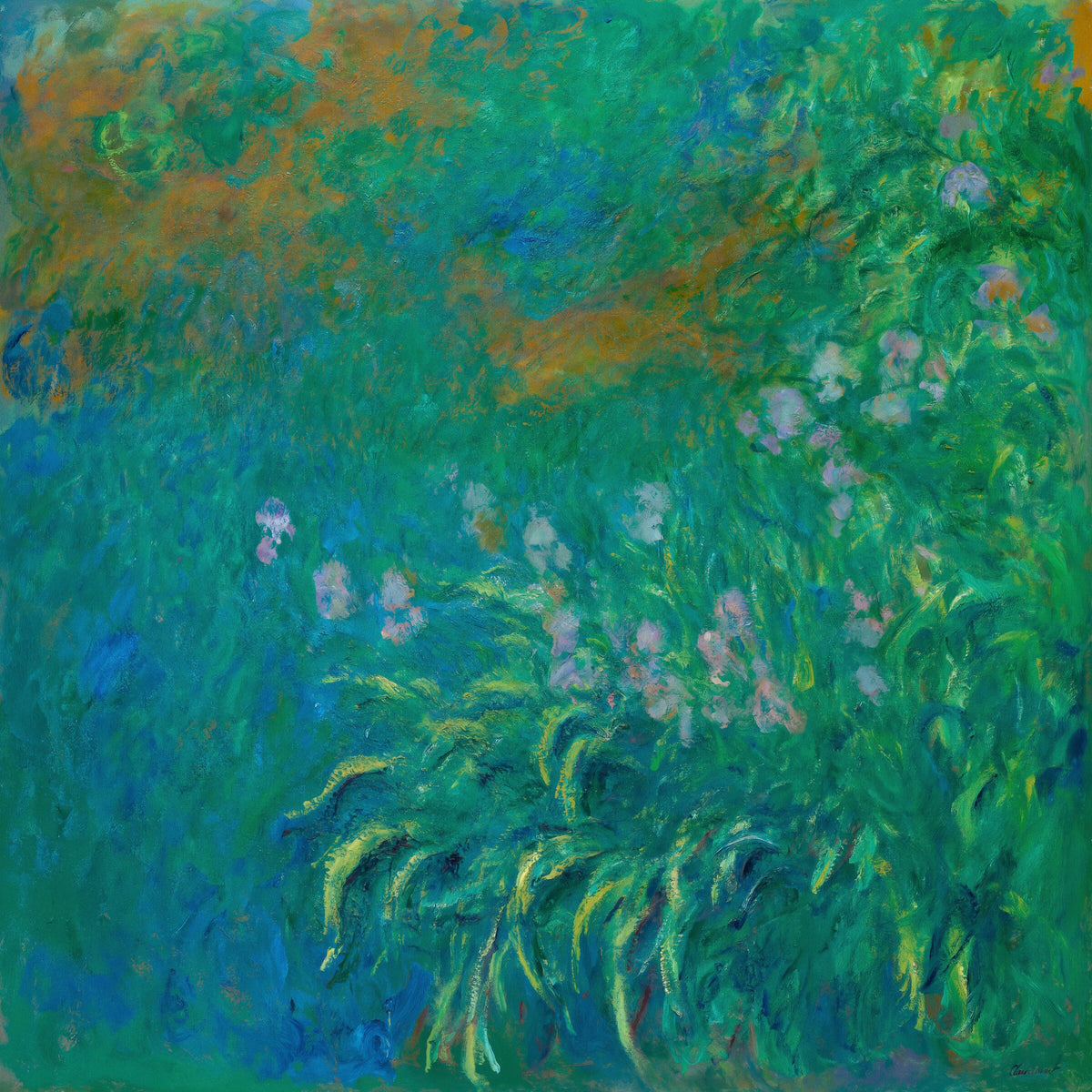 Claude Monet'nin Irises eseri poster baskı