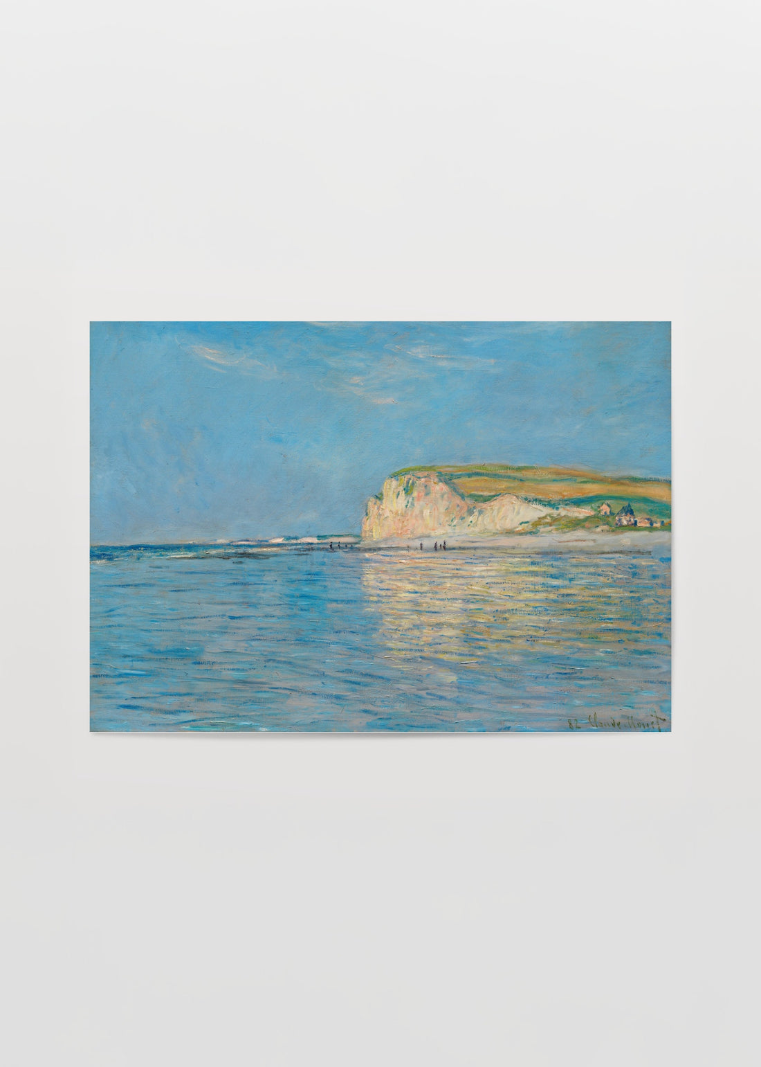 Low Tide at Pourville near Dieppe by Claude Monet. Poster poster baskı mockup 1
