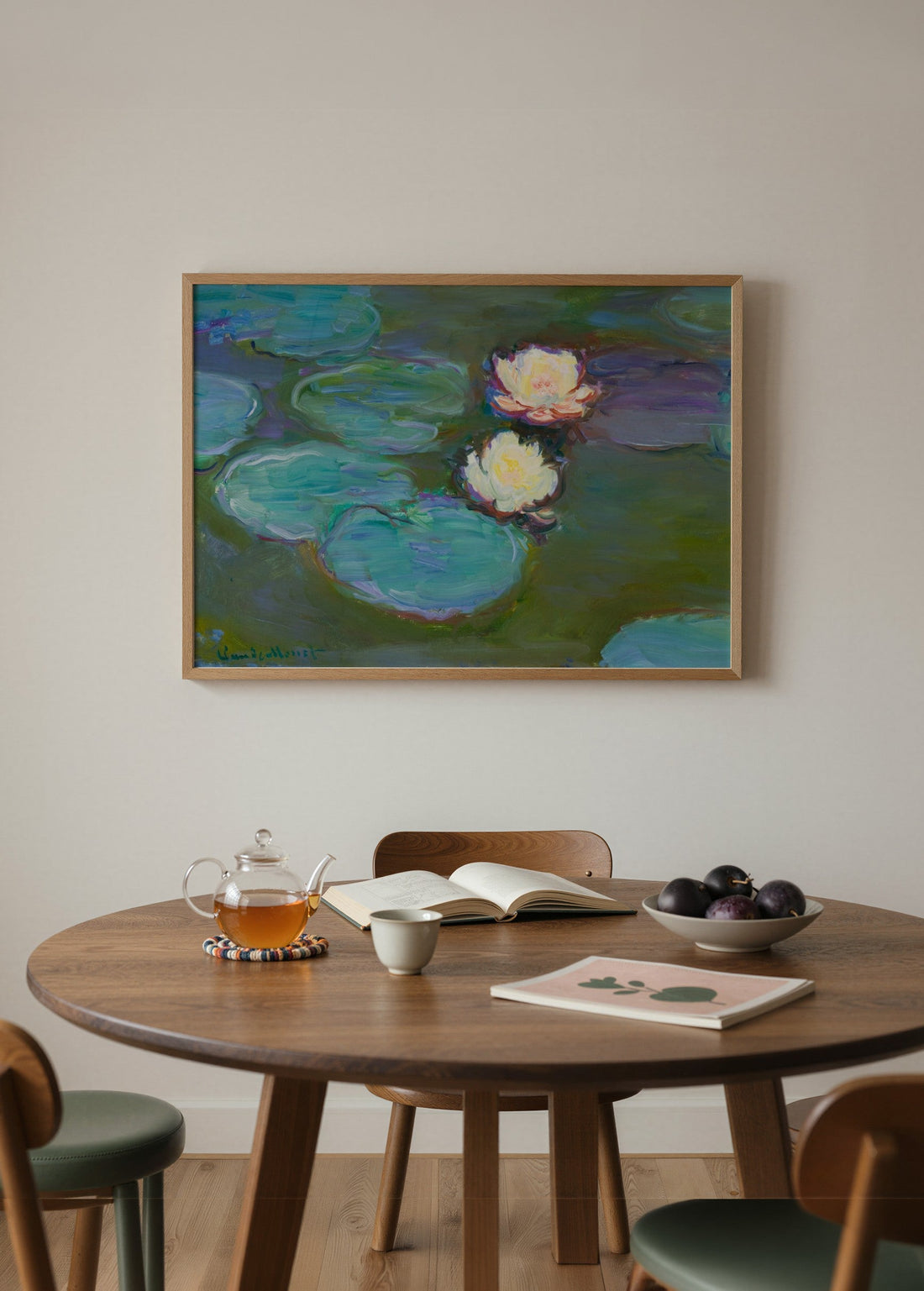 Claude Monet Nympheas Poster poster baskı mockup 4