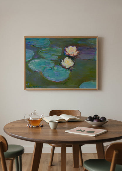 Claude Monet Nympheas Poster poster baskı mockup 4