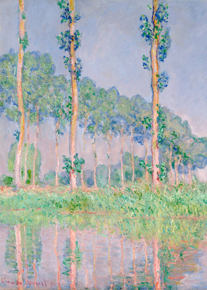 Claude Monet's Poplars Pink Effect (1891)