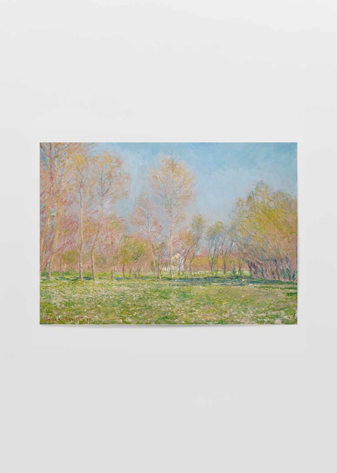Claude Monet Spring in Giverny Poster poster baskı mockup 1