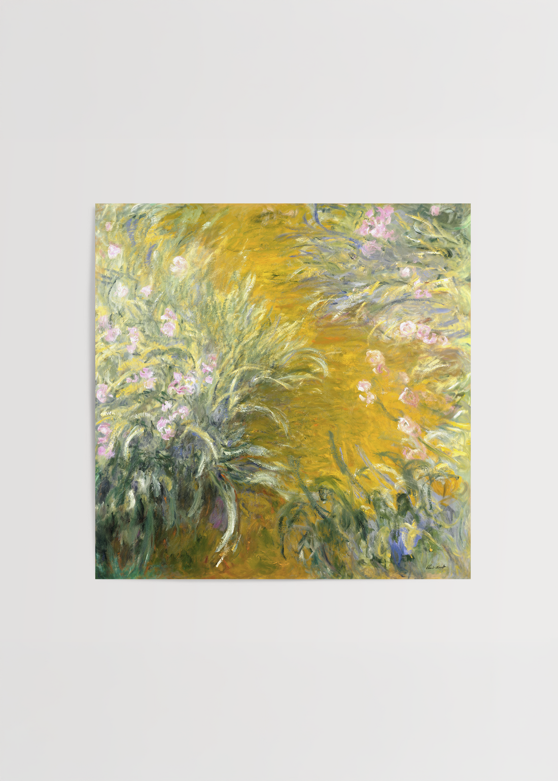 Claude Monet The Path through the Irises Poster