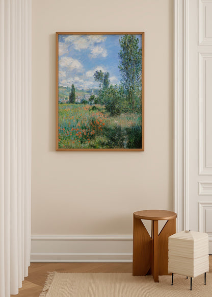Claude Monet Vétheuil Poster poster baskı mockup 3