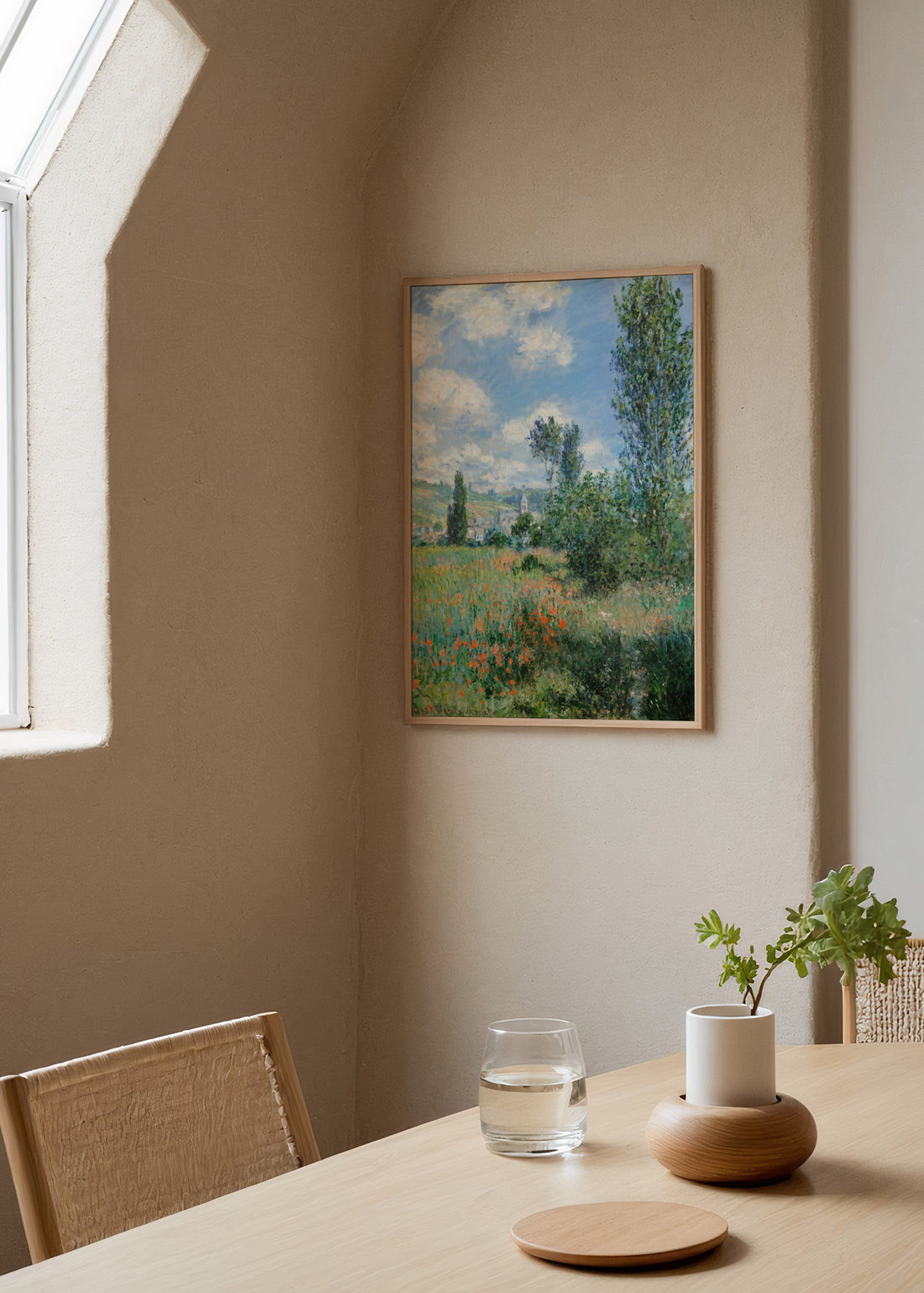 Claude Monet Vétheuil Poster poster baskı mockup 2