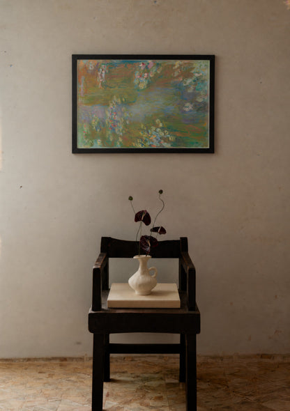 Claude Monet Water Lily Pond Poster poster baskı mockup 3