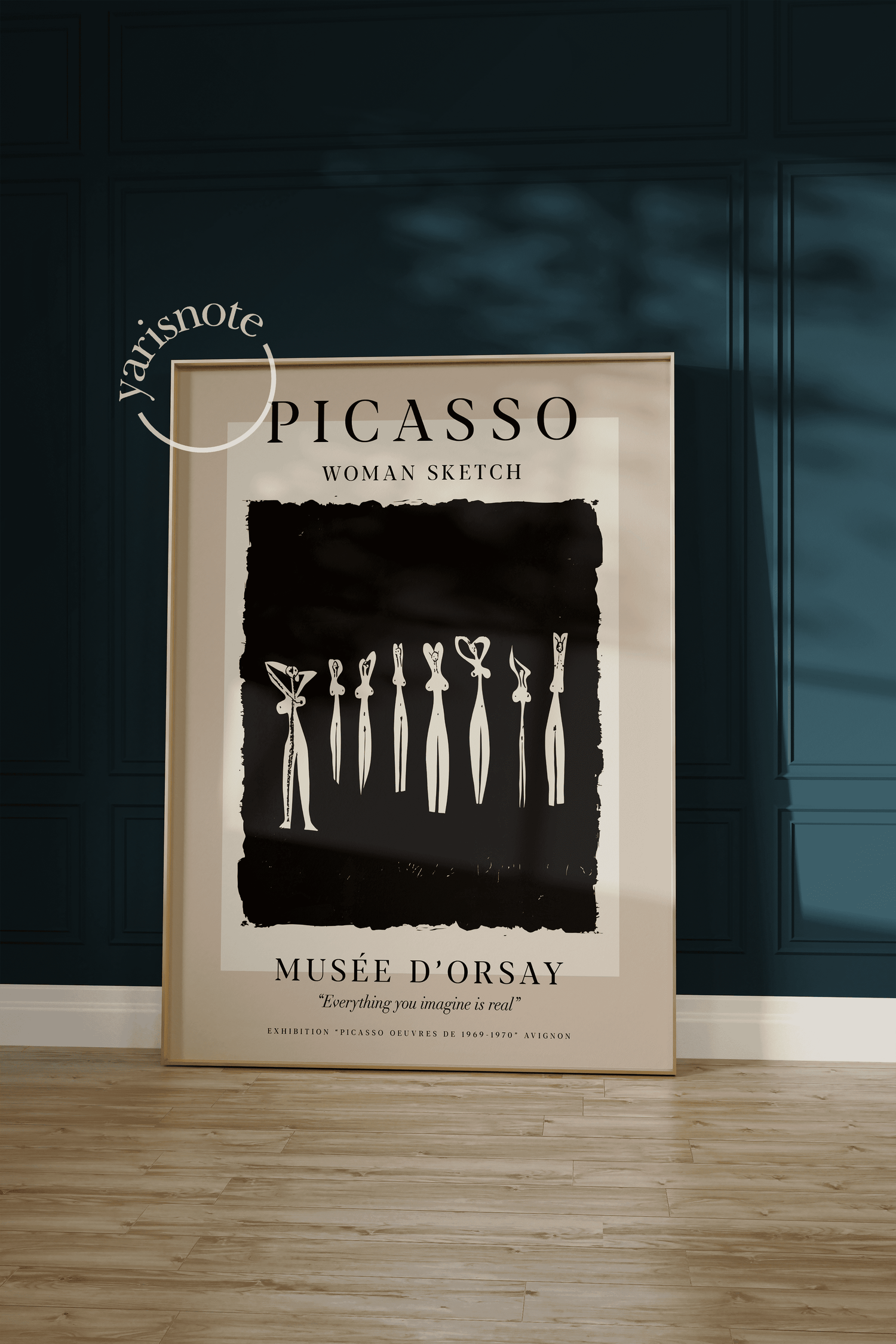 Pablo Picasso Woman Sketch Çerçevesiz Poster