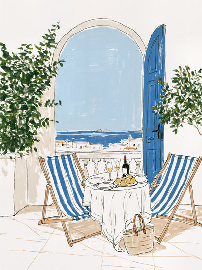 Lunch Through the Blue Door