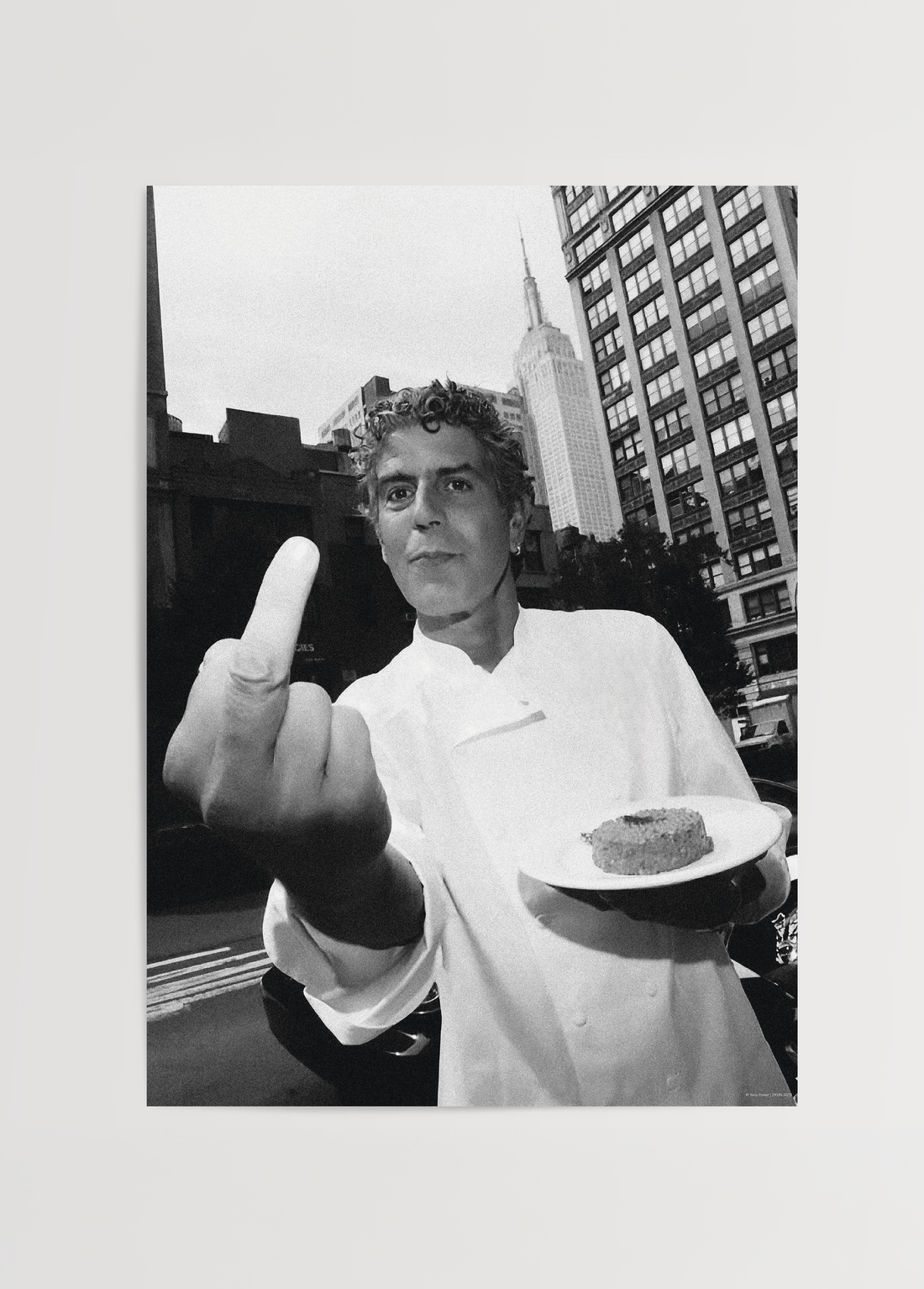 Anthony Bourdain New York Poster
