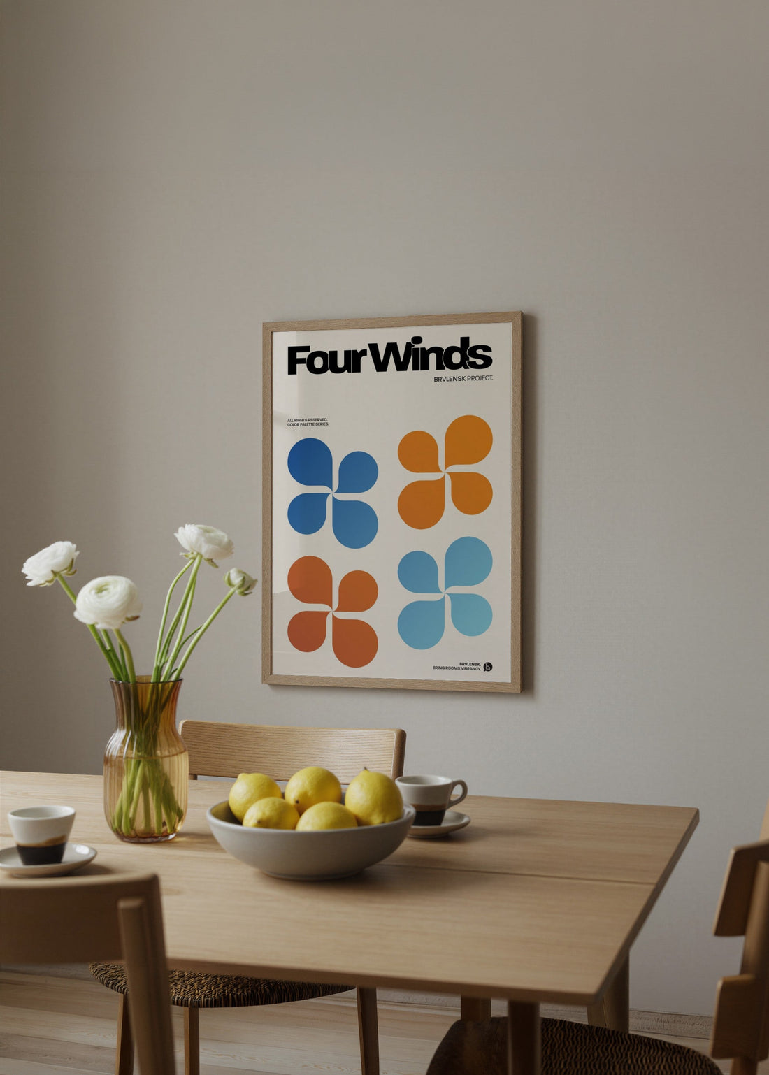 BRVLENSK Four Winds Poster poster baskı mockup 2