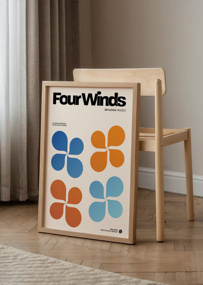 BRVLENSK Four Winds Poster poster baskı mockup 4
