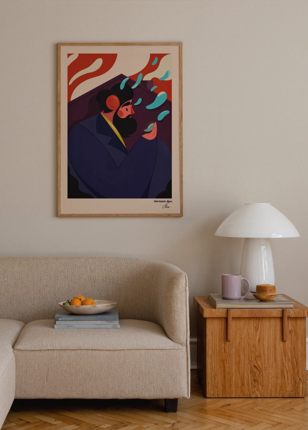 Sibel Apakın Alpayın Belirsiz Poster poster baskı mockup 3