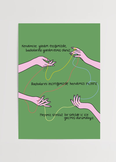 İç İçe Geçmişiz Poster Baskı