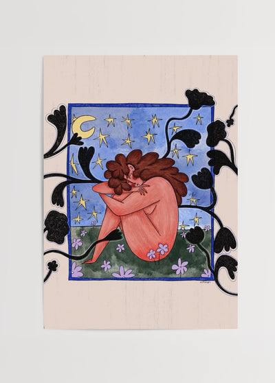 Meeting with Moonlight Poster Baskı