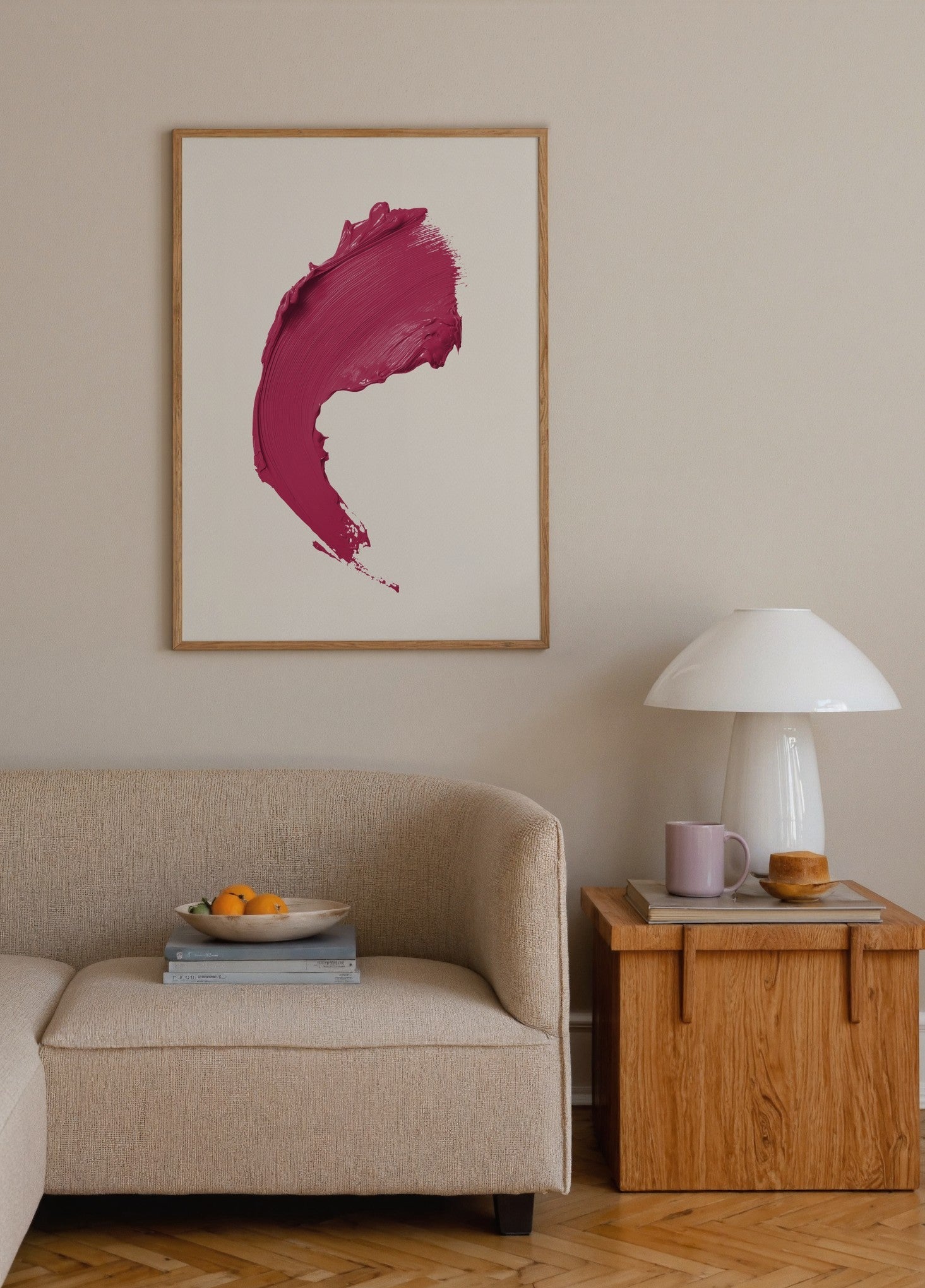 Fırça Darbeleriyle Hayal Gücü poster baskı mockup 1