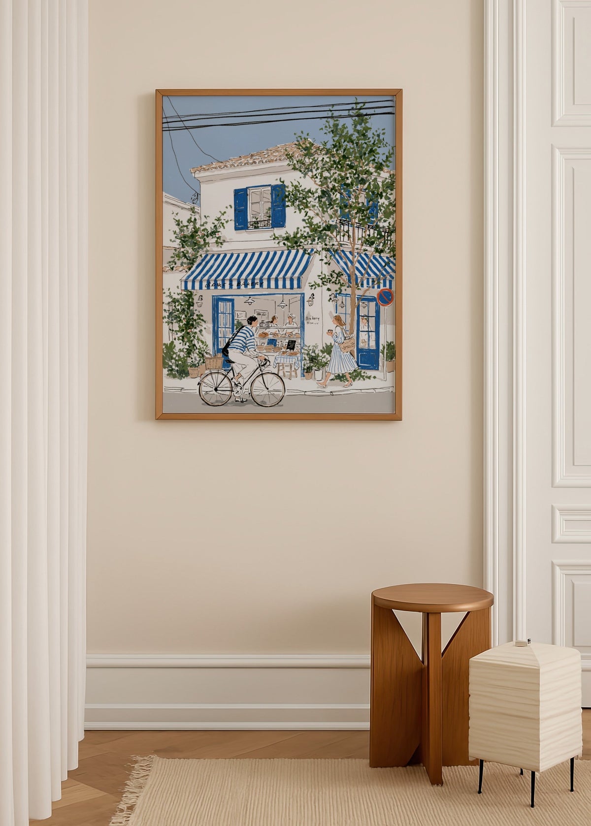 Bilinmiyor Fırın Önünde Poster poster baskı mockup 3