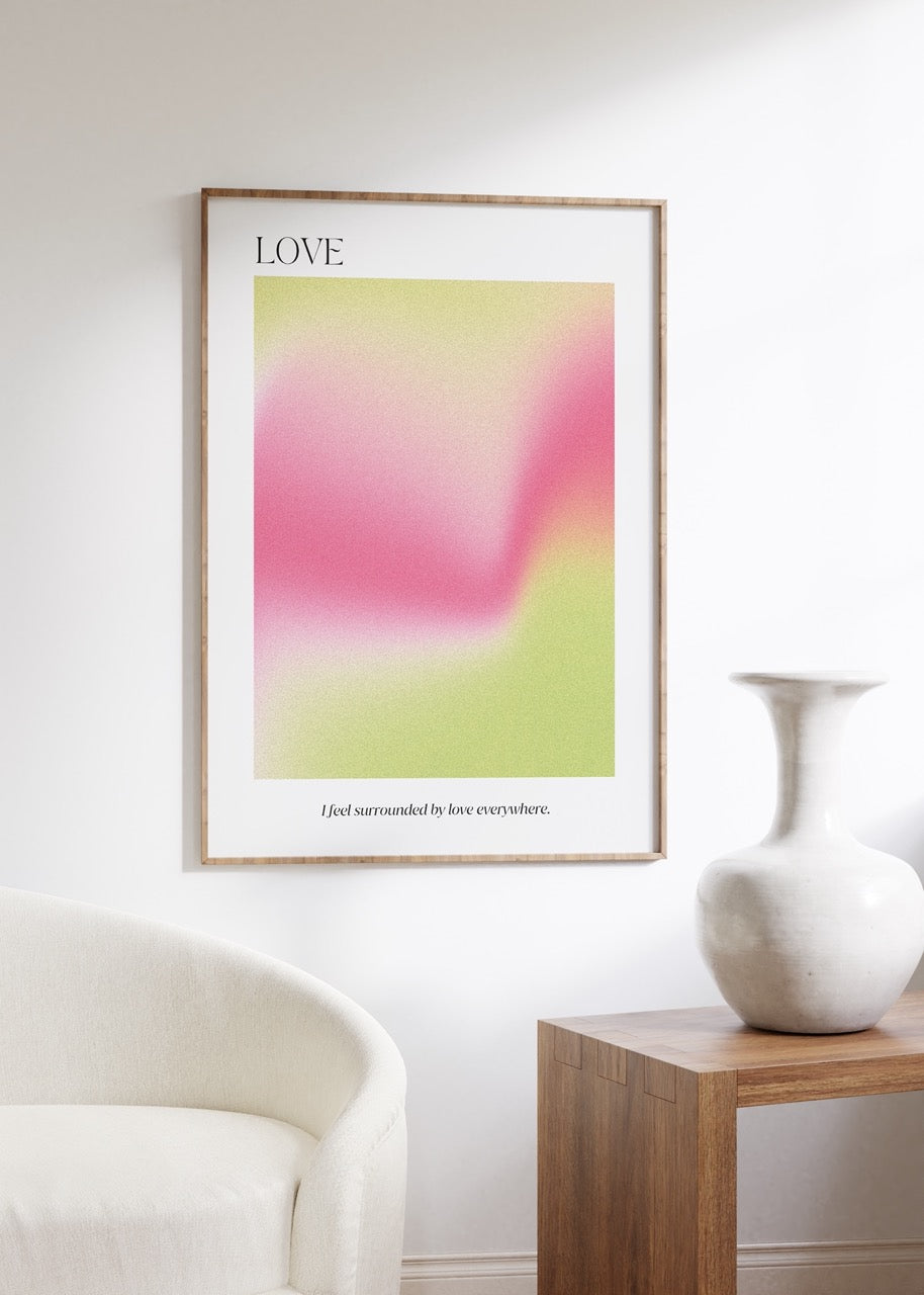 Love Aura Çerçevesiz Poster
