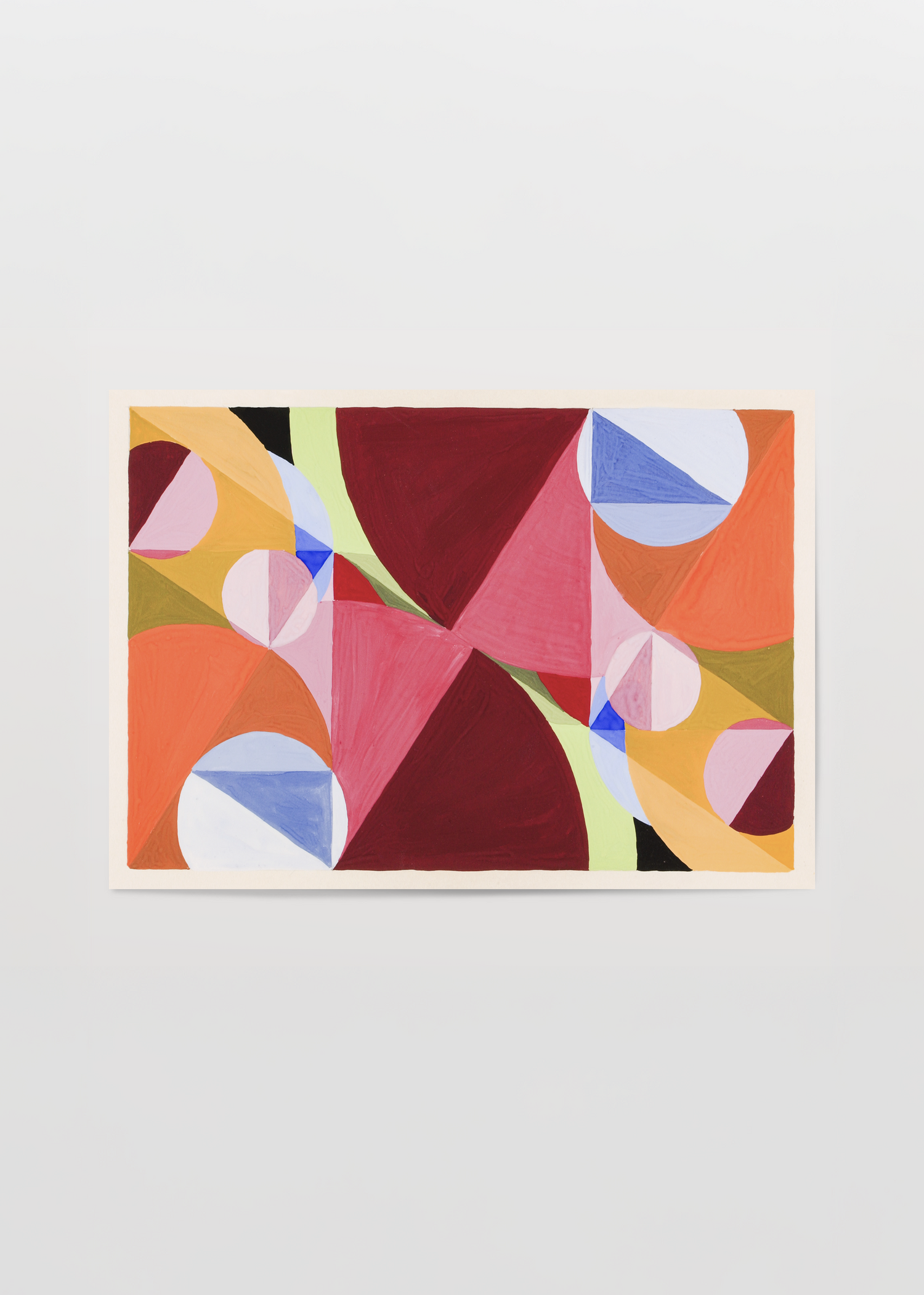 geometrik soyut poster renkli sekiller modern duvar dekorasyonu