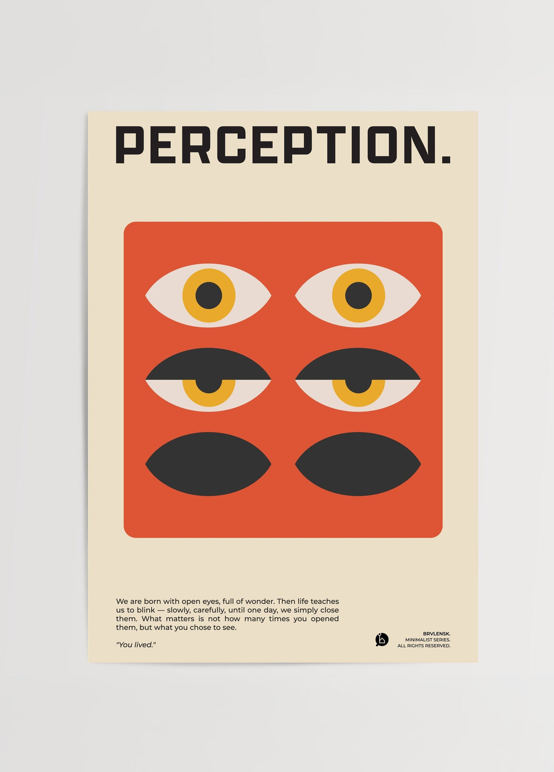 Brylensk Perception Poster poster baskı mockup 1