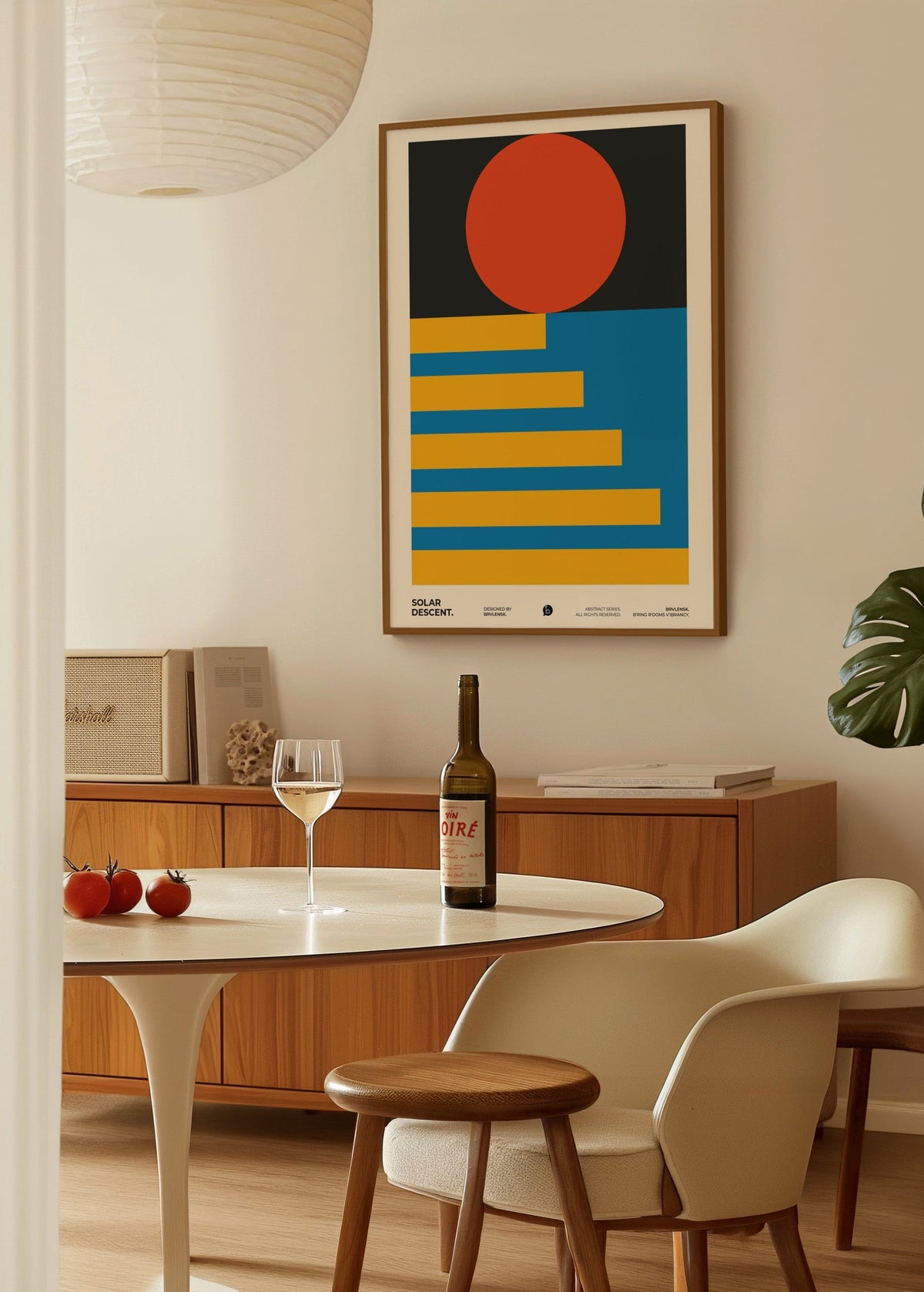 BRVLENSK Solar Descent Poster poster baskı mockup 4