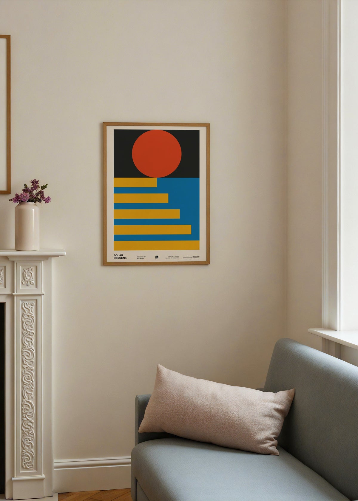 BRVLENSK Solar Descent Poster poster baskı mockup 2