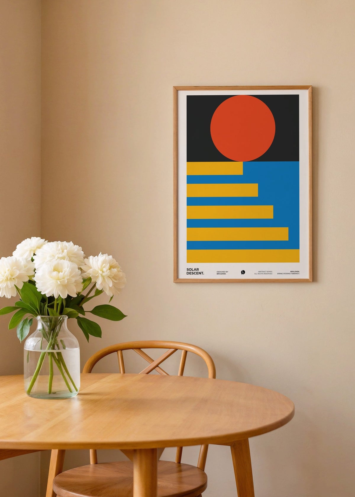 BRVLENSK Solar Descent Poster poster baskı mockup 3