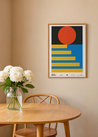 BRVLENSK Solar Descent Poster poster baskı mockup 3