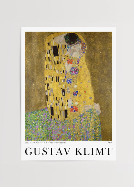 Gustav Klimt The Kiss Poster – Romantik Altın Dönem Sanat Baskı