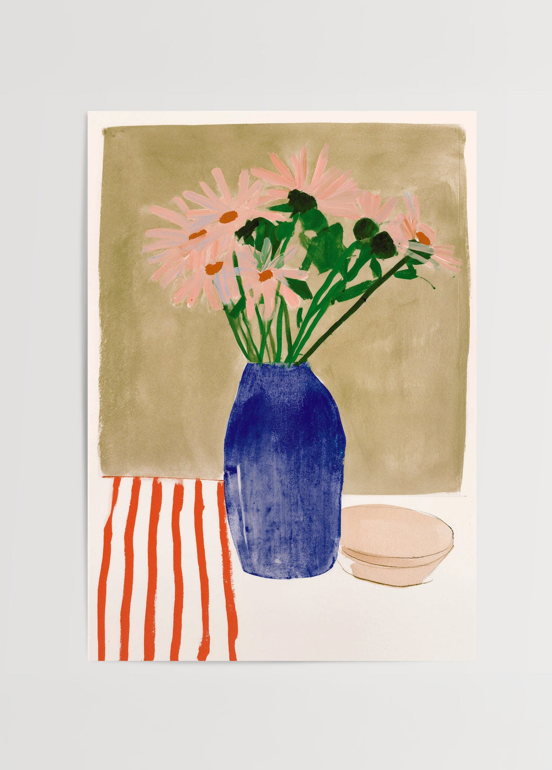 Henri Matisse Daisy in a Blue Vase Poster poster baskı mockup 1