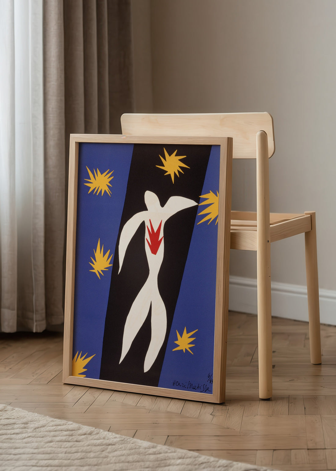 Henri Matisse Icarus Poster poster baskı mockup 2