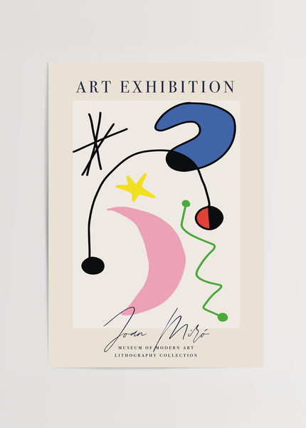 Joan Miró Ritim ve Denge Poster | Soyut Modern Litografi – Yaris