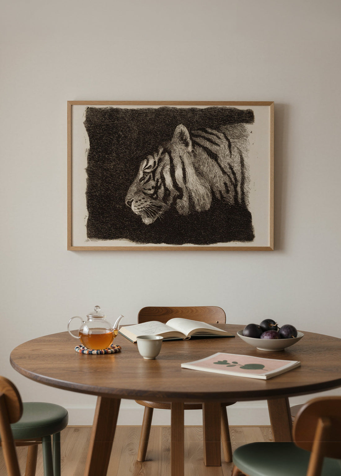 Ernst Ludwig Kirchner Tiger Kopf Poster poster baskı mockup 2
