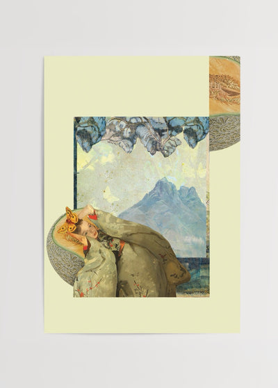 Kavun ve Kelebek Poster Baskı