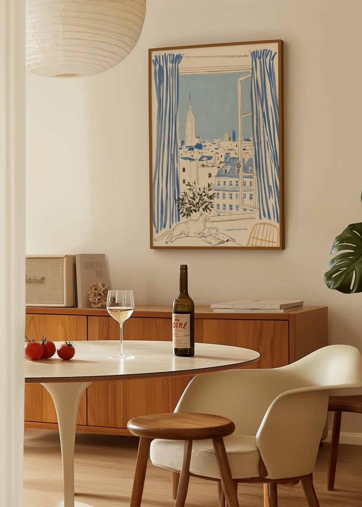 Caarinova Empire State Building View Poster poster baskı mockup 4