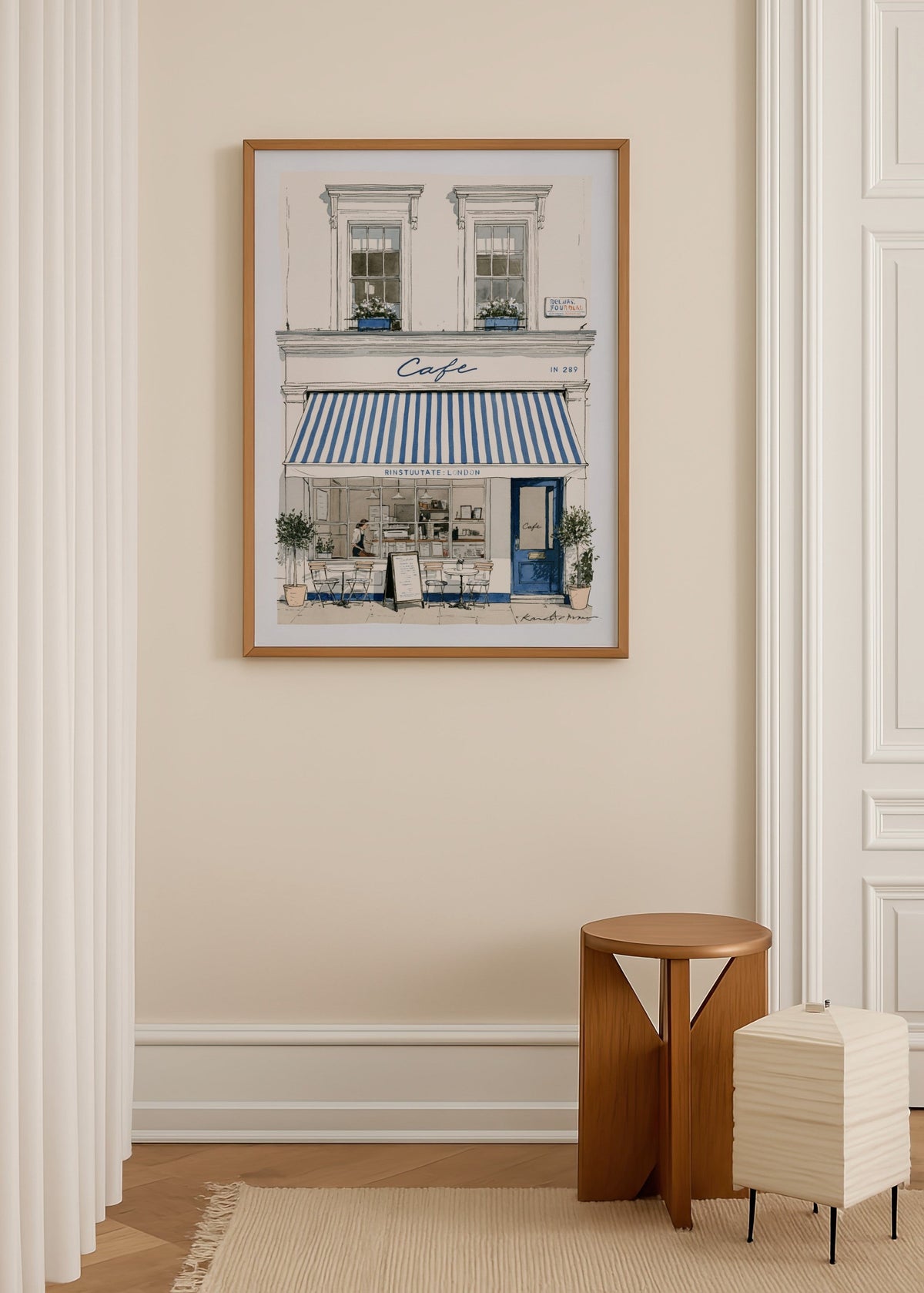Keren T. Williams Cafe Poster poster baskı mockup 3