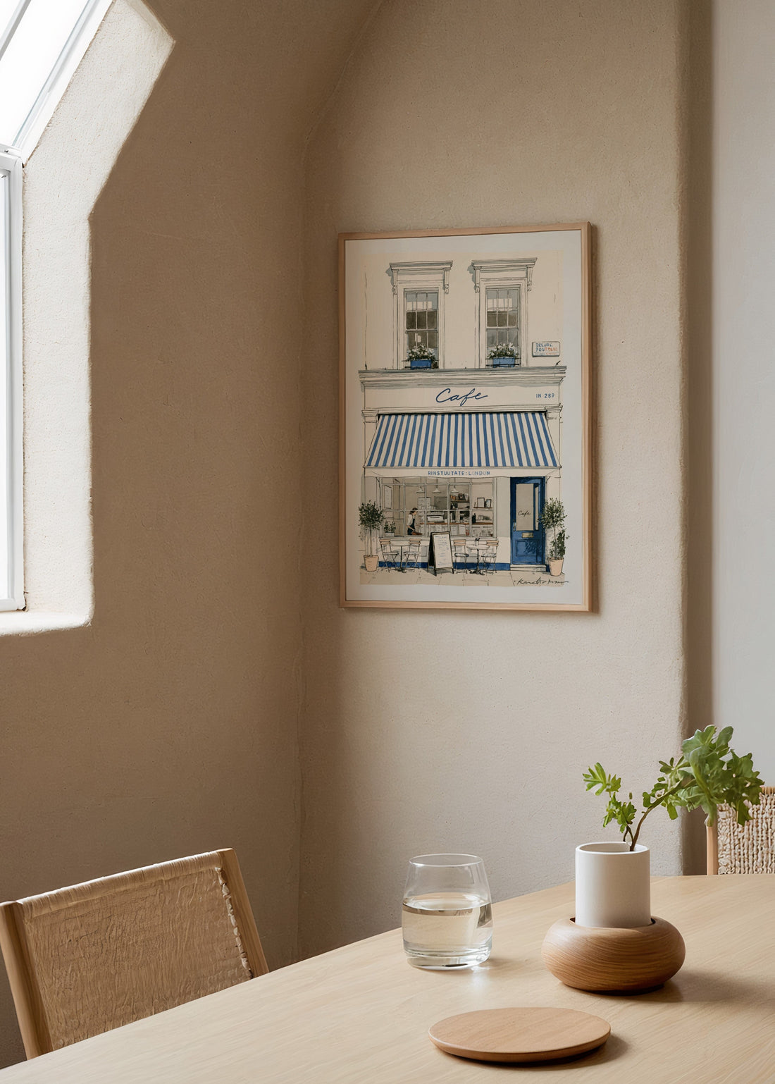 Keren T. Williams Cafe Poster poster baskı mockup 2