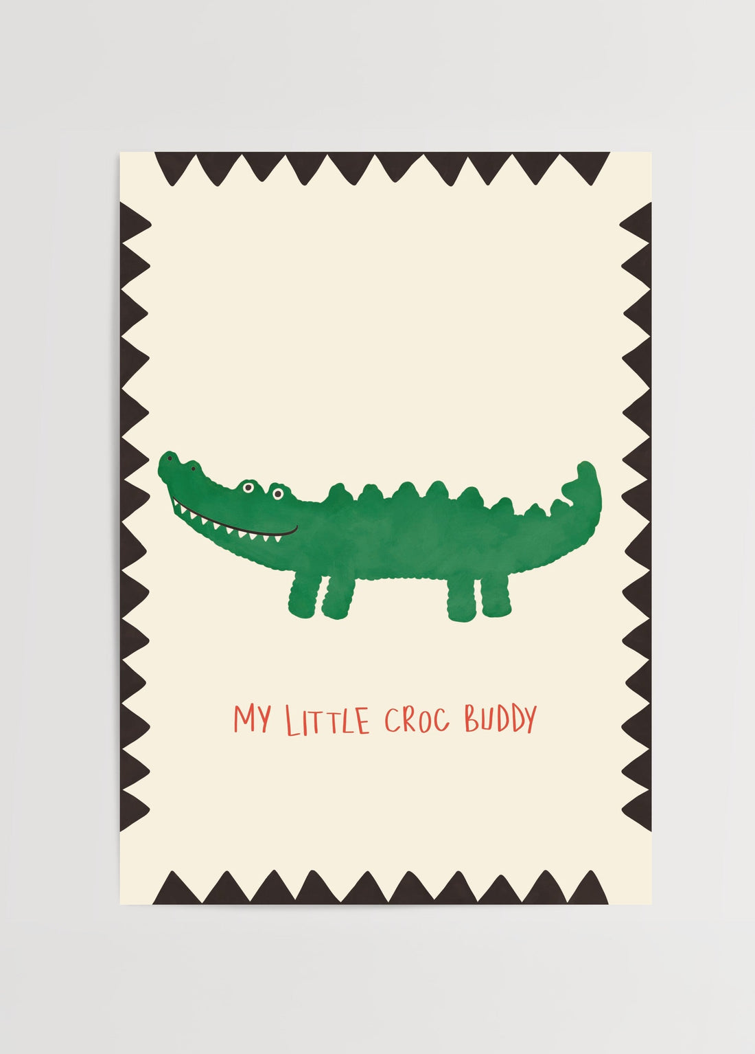 Bilinmeyen Crocodile Illustration Poster poster baskı mockup 1