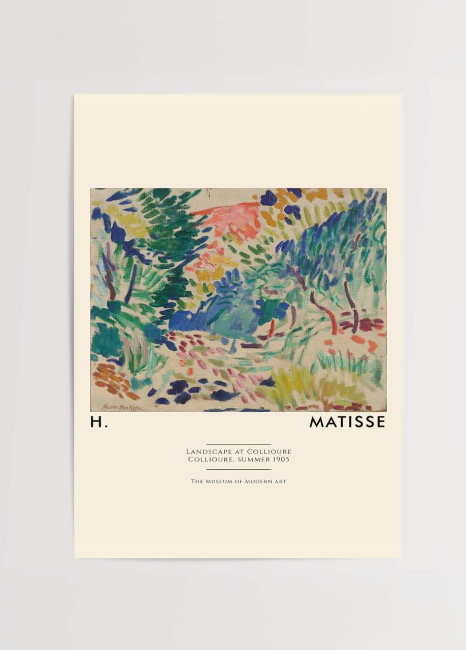 Matisse Landscape at Collioure doğa manzaralı poster baskısı – Yaz 1905