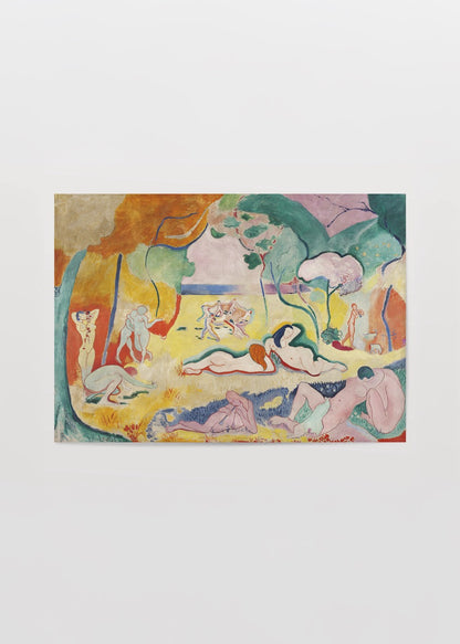 henri matisse le bonheur de vivre renkli figüratif sanat eseri poster