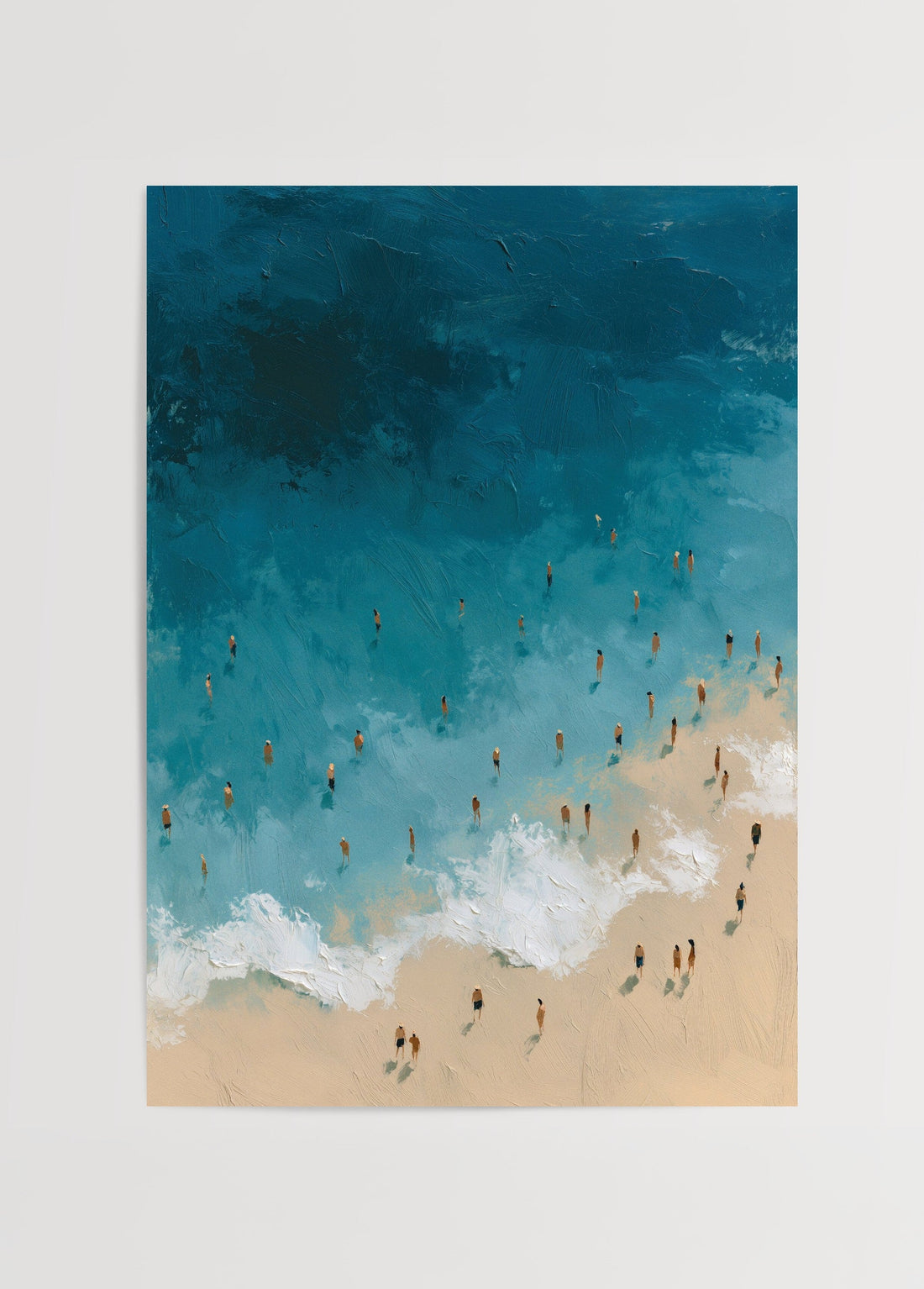 Léa Morel Beach Scene Poster poster baskı mockup 1