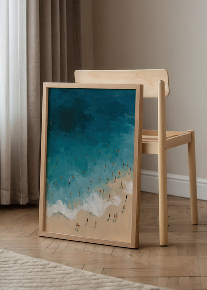 Léa Morel Beach Scene Poster poster baskı mockup 3