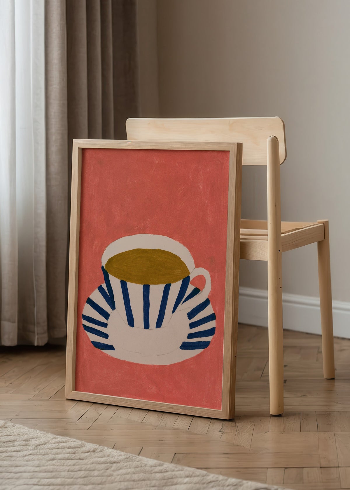Léa Morel Tea Cup Poster poster baskı mockup 3