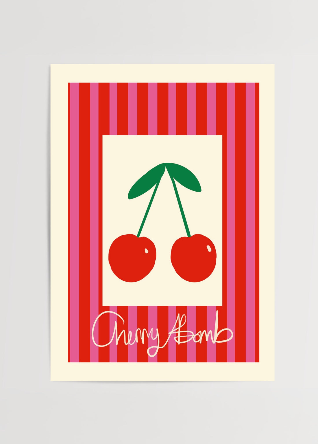 Léa Morel Cherry Bomb Poster poster baskı mockup 1
