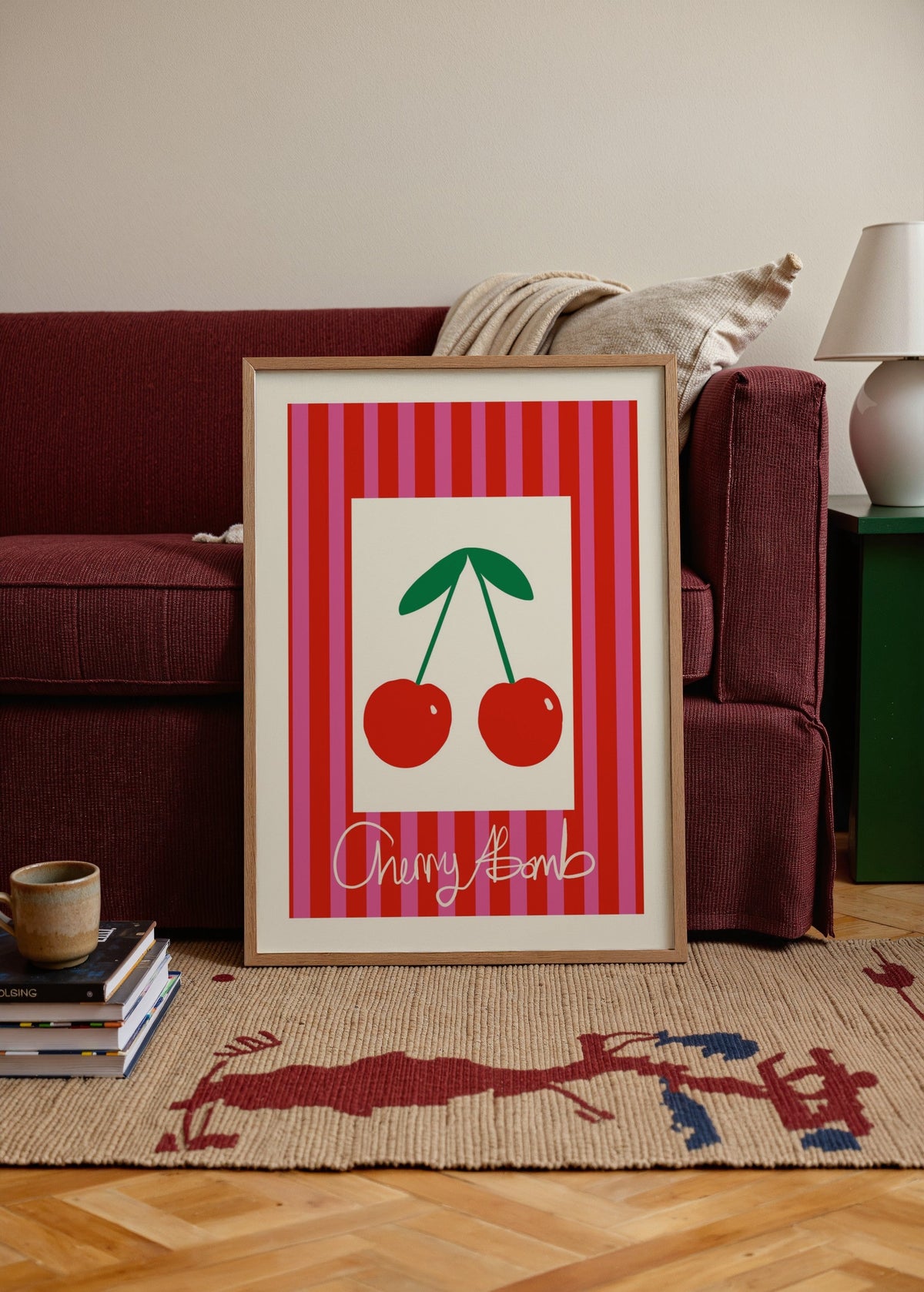 Léa Morel Cherry Bomb Poster poster baskı mockup 4