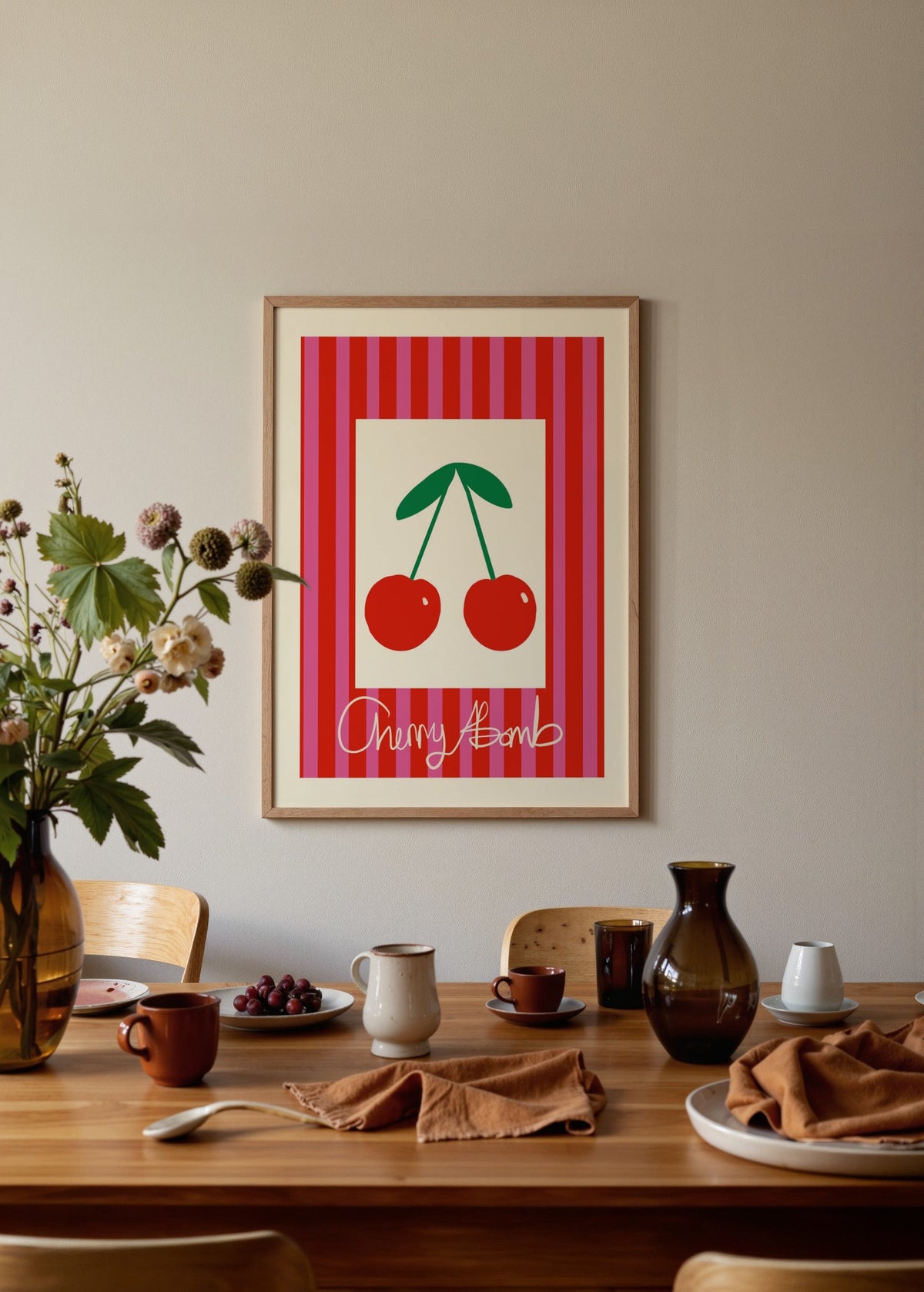 Léa Morel Cherry Bomb Poster poster baskı mockup 2